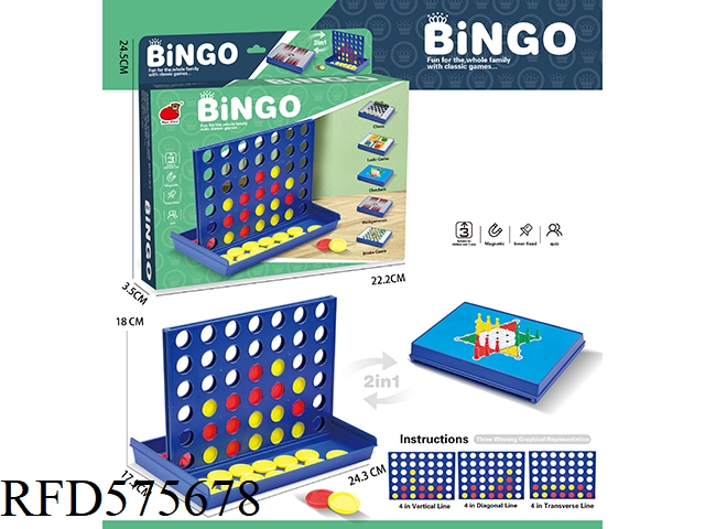 Connect 4 Coins Game Table Chess Bingo Game