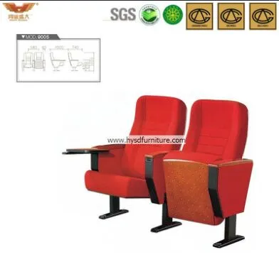 Commercial VIP Theater Public Seating Fabric Seating Cinema Church School Auditorium Chair for Public Hall Furniture Contract (HYSD-2041)