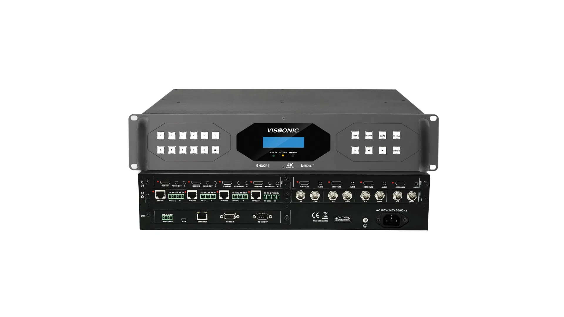 4K Seamless Modular Videowall Processor Switching Videowall Processor