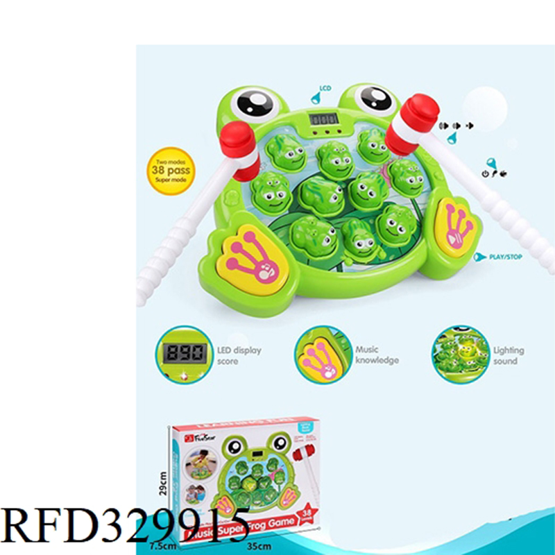 Children Whack a Frog Game Toy Hitting Frog Game Hammer