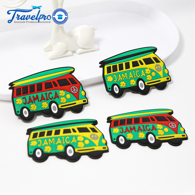 Custom Jamaica Tourism Souvenirs Refrigerator Magnets PVC Fridge Magnets for Magnetic Gifts