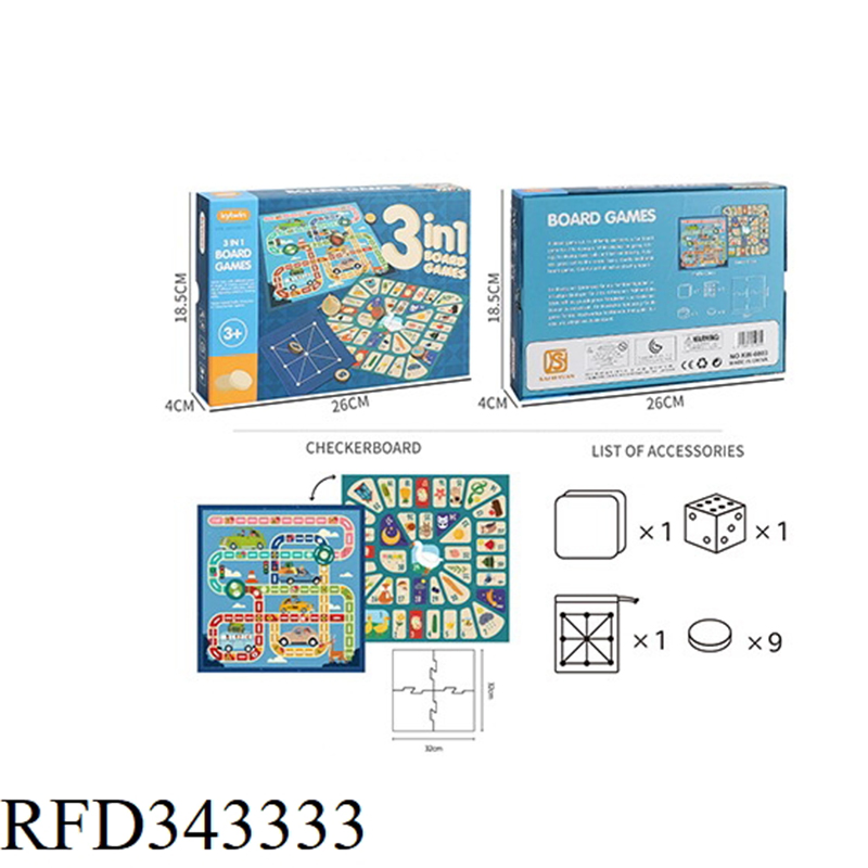 9-in-One Puzzle Game Chess Toy Chess Board Game Early Education Toys