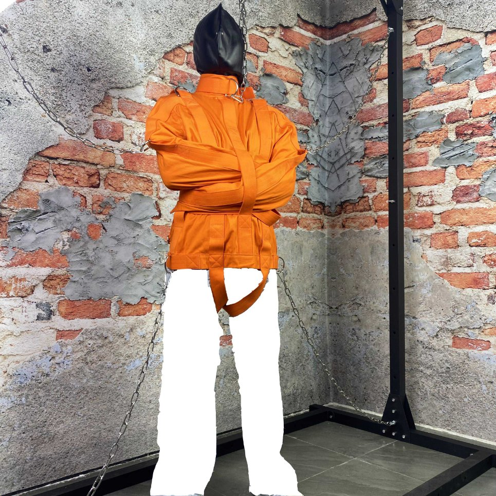 Exclusive Restraint Strait Jacket Bdsm Roleplay Chastity Strait Jacket Body Bondage Adult Game