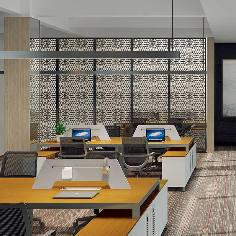 Hot Sale Promotion Contract Melamine Staff Workstation (VOGUE-S-05-1X4)