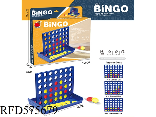 Connect 4 Coins Game Table Chess Bingo Game