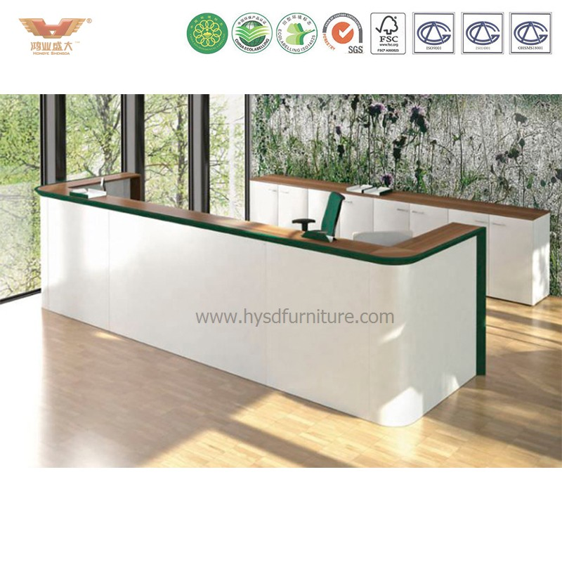 White Special Modern Reception Desk for Company Lobby Contract (R42)