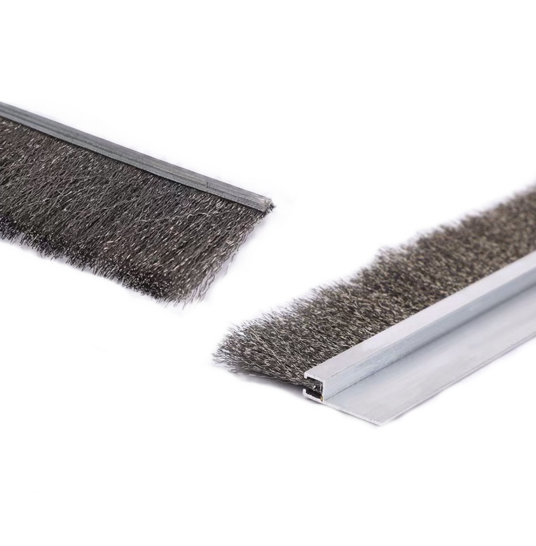 New Product Listing Factory Customized Abrasive Steel Crimped Wire Strip Brush with Grit