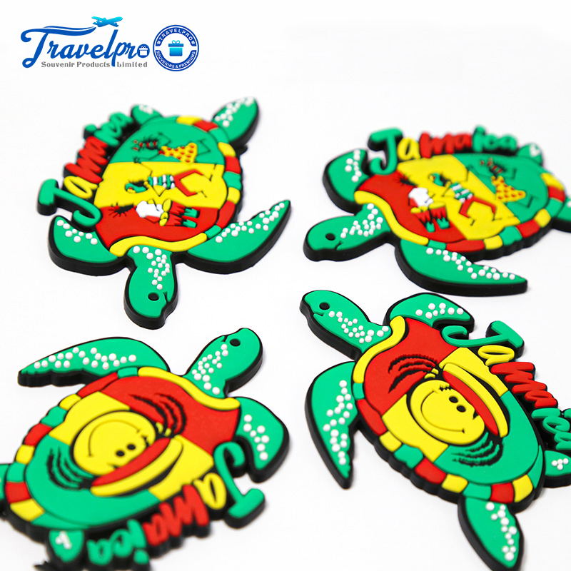 Custom Jamaica Tourism Souvenirs Refrigerator Magnets PVC Fridge Magnets for Magnetic Gifts