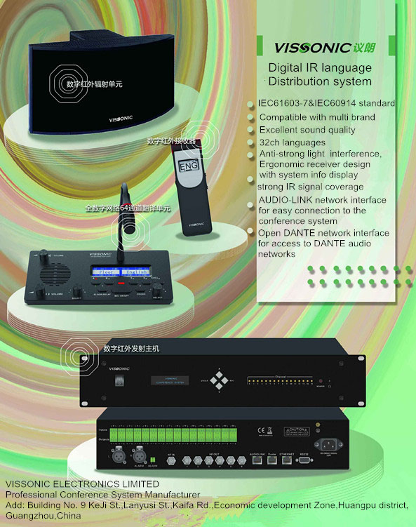 Conference Infrared Language Distribution System Translation Receiver Simultaneous Interpretation