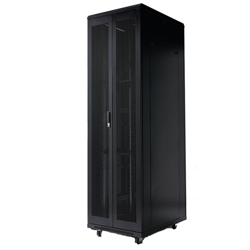 Financial Sector 42u Fireproof Steel Rack with Audit Trail Compliance &amp; Dual Power Feeds