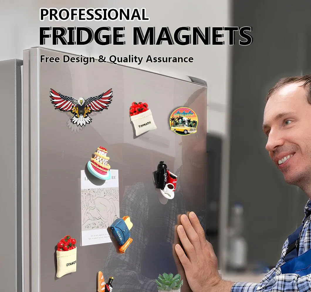 Metal 3D Fridge Magnet