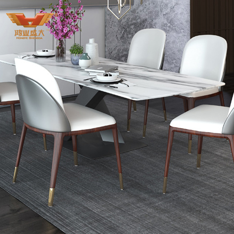 2020 New Style White Sintered Stone Office Meeting Table Conference Desk for Hotel Contract (YB-2020-3)