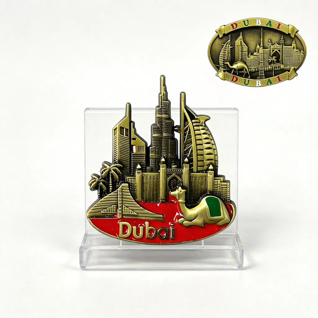 Custom Tourism Souvenir Metal Collection Gifts Decorative Magnetic Stickers Fridge Magnet