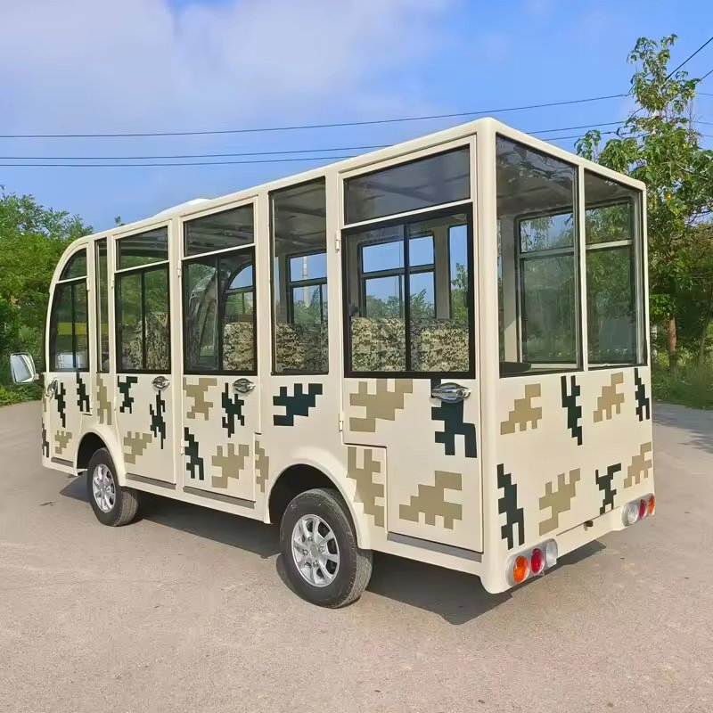 Customized Logo Seat 11 Seats 4 Rows of Electric New Energy Electric Car Tourism Sightseeing Car