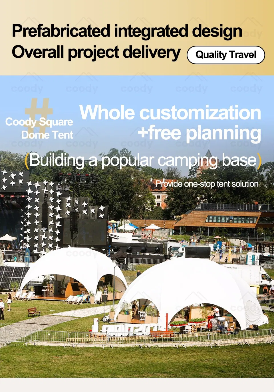 Square Dome Tent View 1