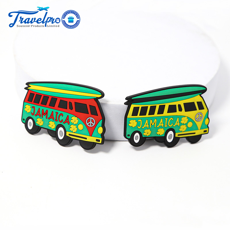 Custom Jamaica Tourism Souvenirs Refrigerator Magnets PVC Fridge Magnets for Magnetic Gifts