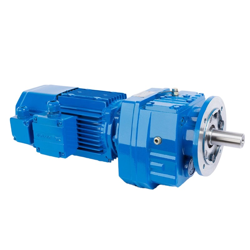 R Series Industrial Electric Helical Gearbox Iron Material Motor for Speed Reduction in Machinery
