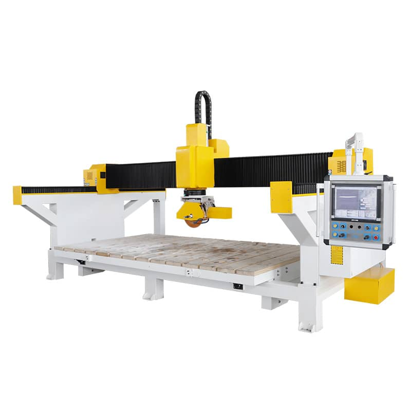 Slab Cutting Machine Bridge 5 Axis Big Stone Sculpture CNC Carving Machine