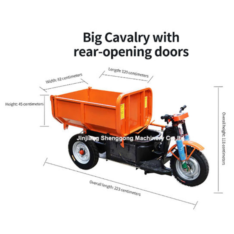 Mini Electric Dumper Cargo Tricycle for Construction Farm with Patent
