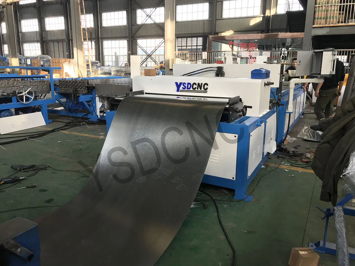 High Quality Square Galvanized Sheet Metal Steel Pipe Duct Making Machine / Duct Manufacture Auto Line/Automatic HVAC Rectangular Duct Line V for Sale