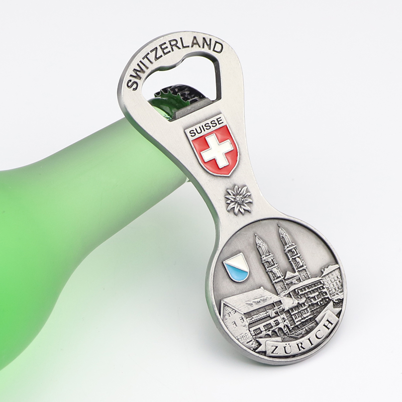 Wholesale Customised Europe Switzerland Tourism Souvenirs Enamel 3D Logo Metal Fridge Magnets
