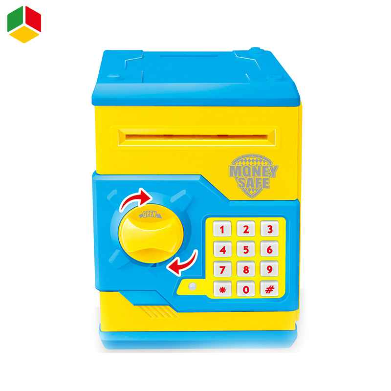 QS Automatic ATM Piggy Bank Toys Kids Mini Puzzle Electric Code Password Piggy Bank Coin Financial Toys Great Gift Toy for Kids