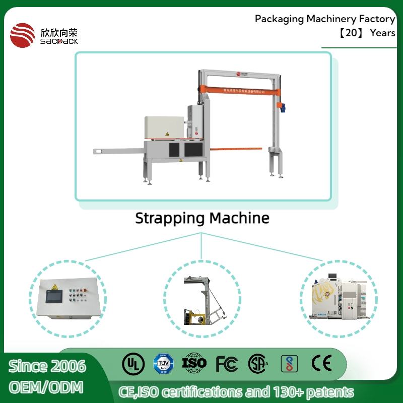 CE ISO Certified 15+ Patent Automatic Pallet Strapping Line Strapping Machine