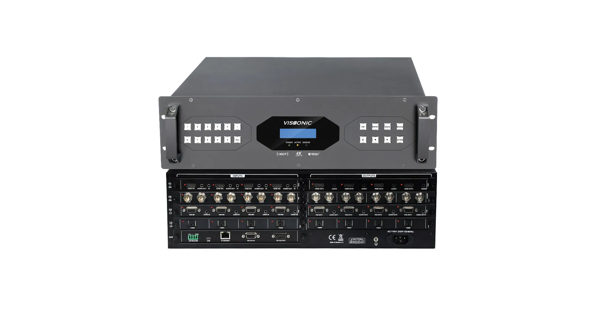 4K Seamless Modular Videowall Processor Switching Videowall Processor