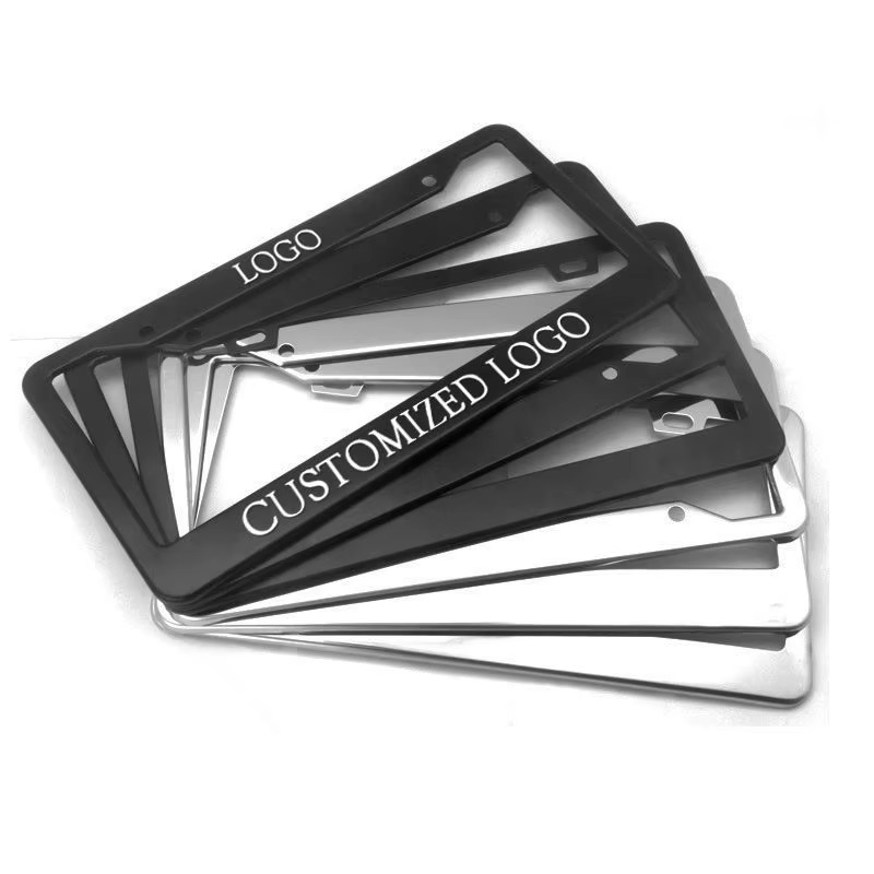 New Listing Product Alloy Bracket Electric Carbon Fiber License Plate Frame