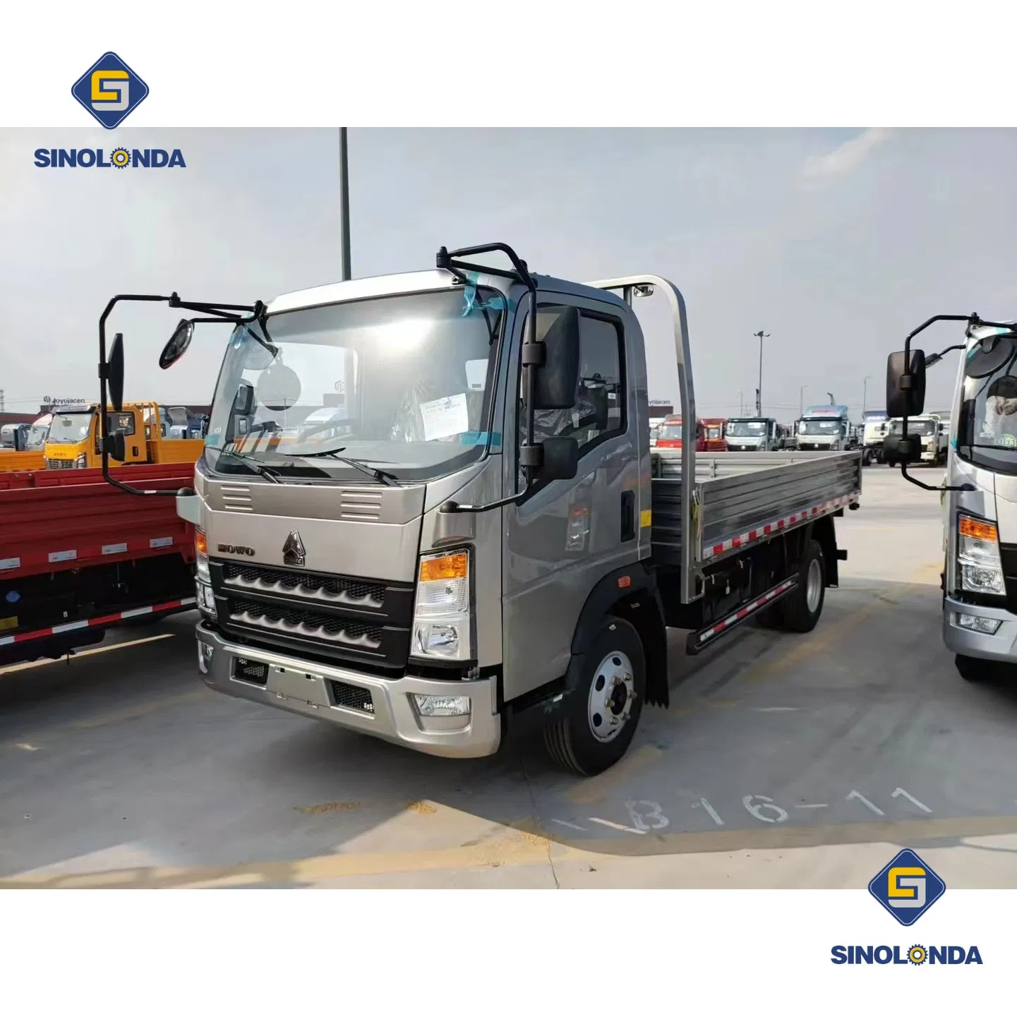 Sino Truck HOWO 3-10tons Cargo/Lorry/Van/Sidewall/Fence Trucks 4X2 4X4 HOWO Light/Mini Dropside/Tipper/Dump/Dumper Cargo Truck for Sale/Small