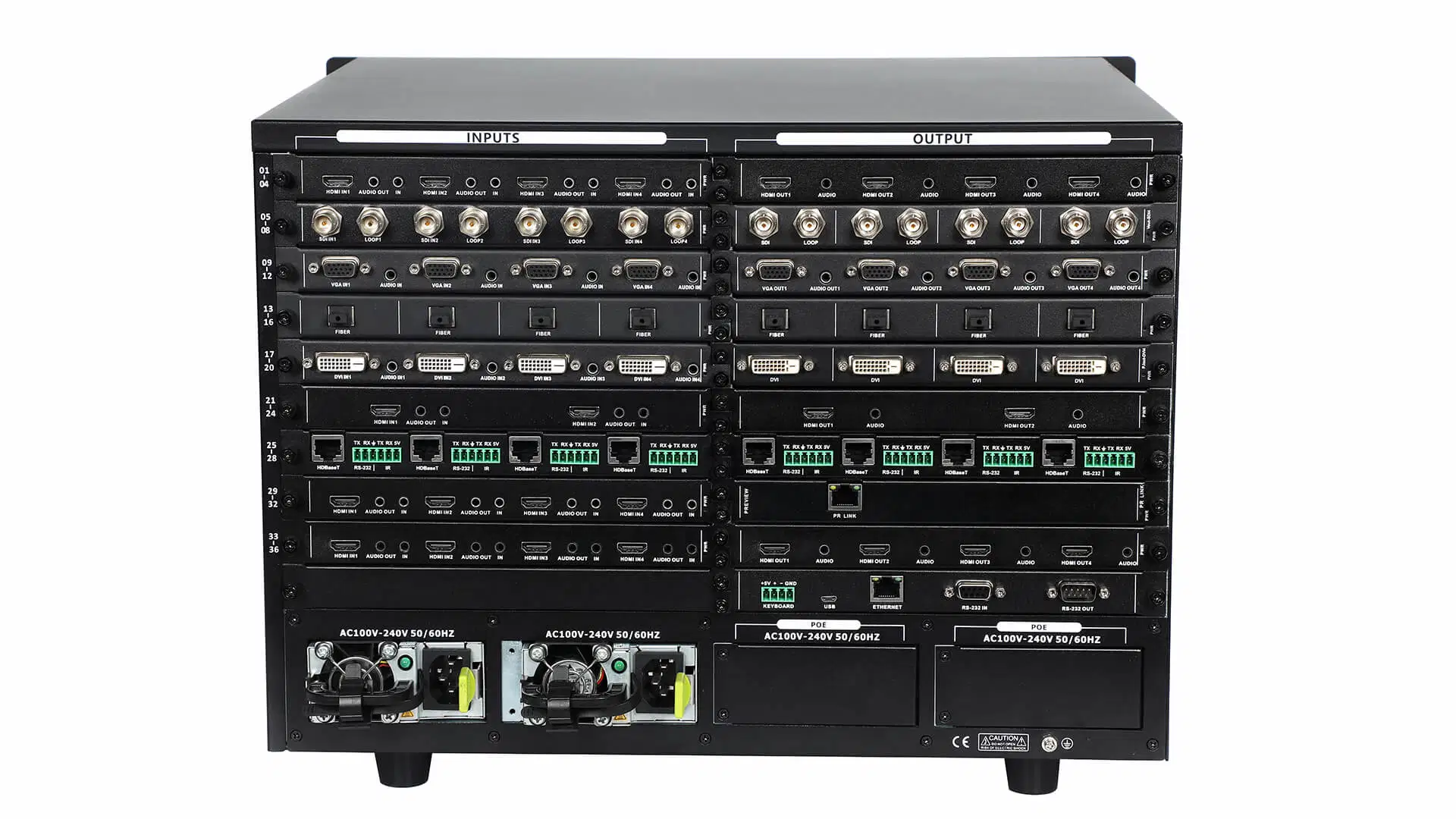 Modular Video Wall Processor Modular LCD/LED Videowall Processor Multi-Screen Display Processor Videowall Controller Concference System LED Display Screen