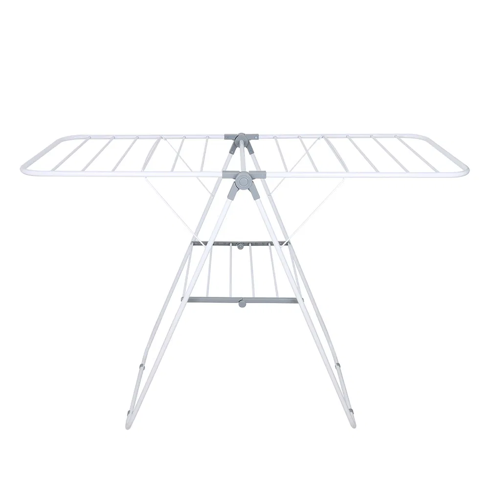 Heavy Duty Metal Clothes Laundry Drying Racks Made of Durable Stainless Steel in Gun Black/Blue/White/Grey with Multi-Layer for Female/Male Shirt/Dresses/Pants