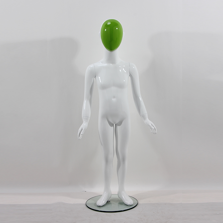 High Quality Realistic Boy and Girl Standing Child Mannequin with Head Changing Face