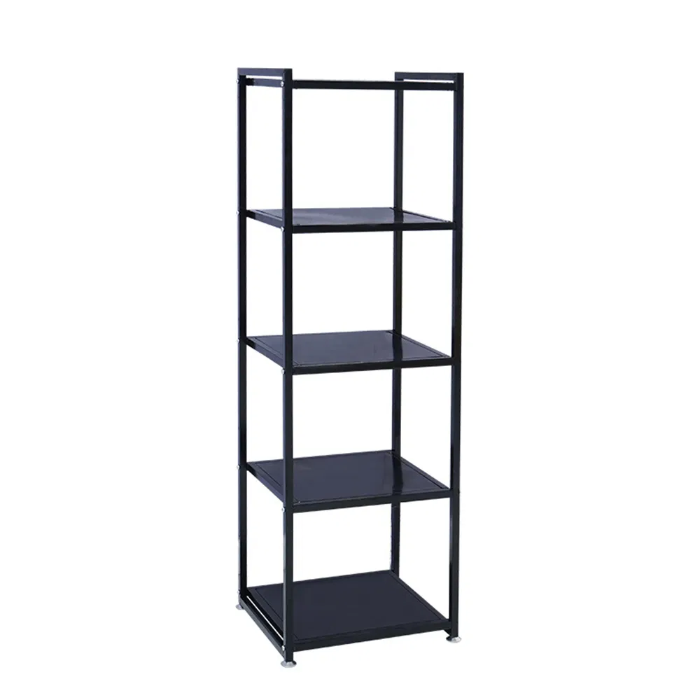 Best Selling Shelves for Floor Type Five/Four Layer Bag/Shoe/Storage Display Rack in Black/White/Golden/Silver Made of Ironwork for Boutique/Houseware
