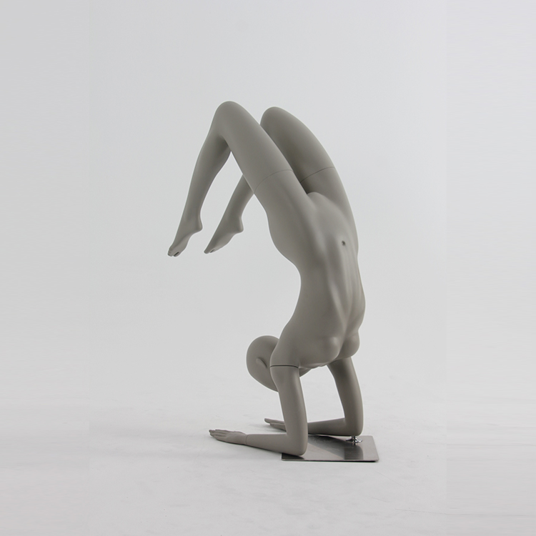 New Fashion Fiberglass Full Body Female Mannequin Headstand Yoga Display Mannequin