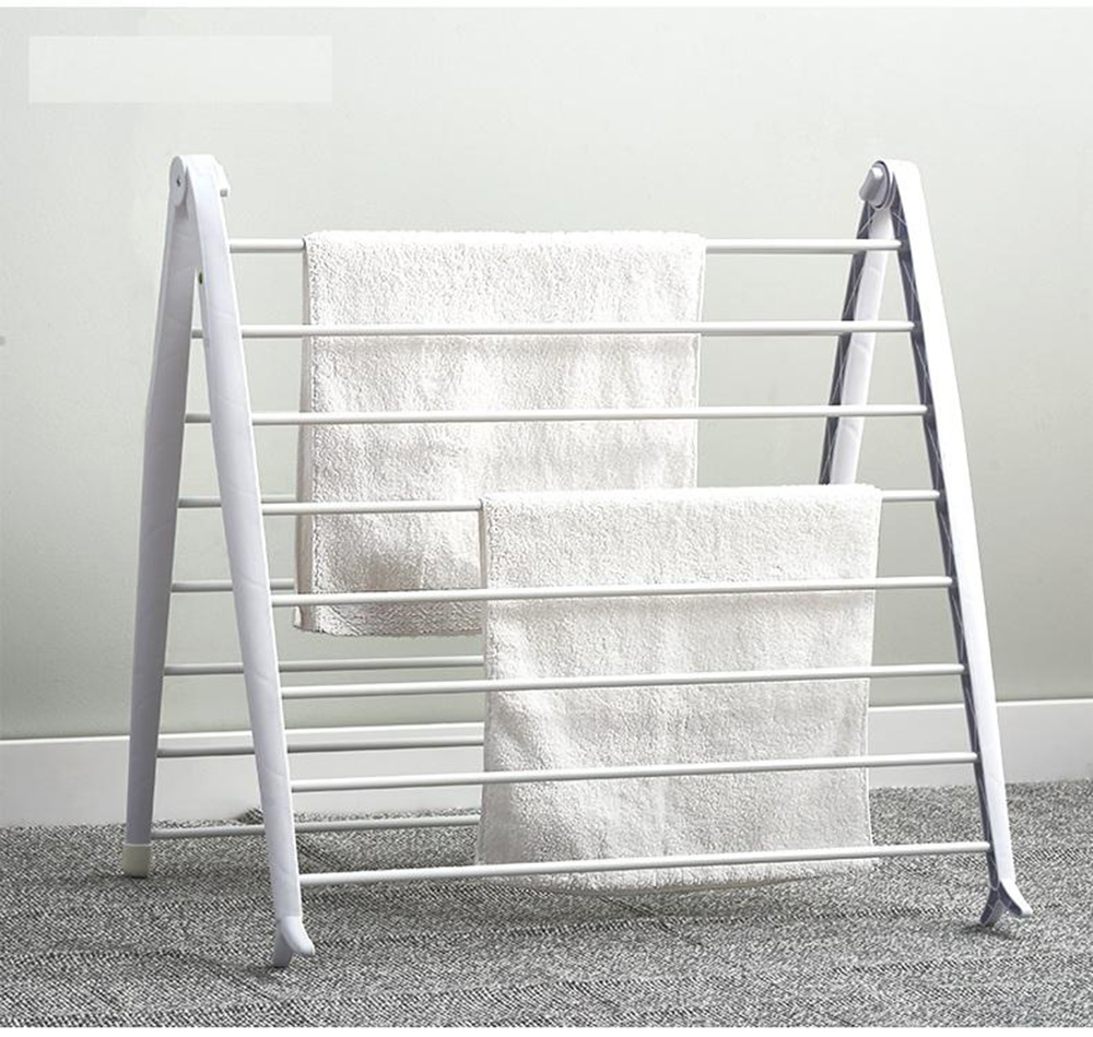 Hottest Selling Metal Clothes Drying Airer Racks in White/Grey with Multi-Layer and Non-Slip Foot Pads for Bathroom/Balcony/Outdoor&Indoor/Laundry/Home Use