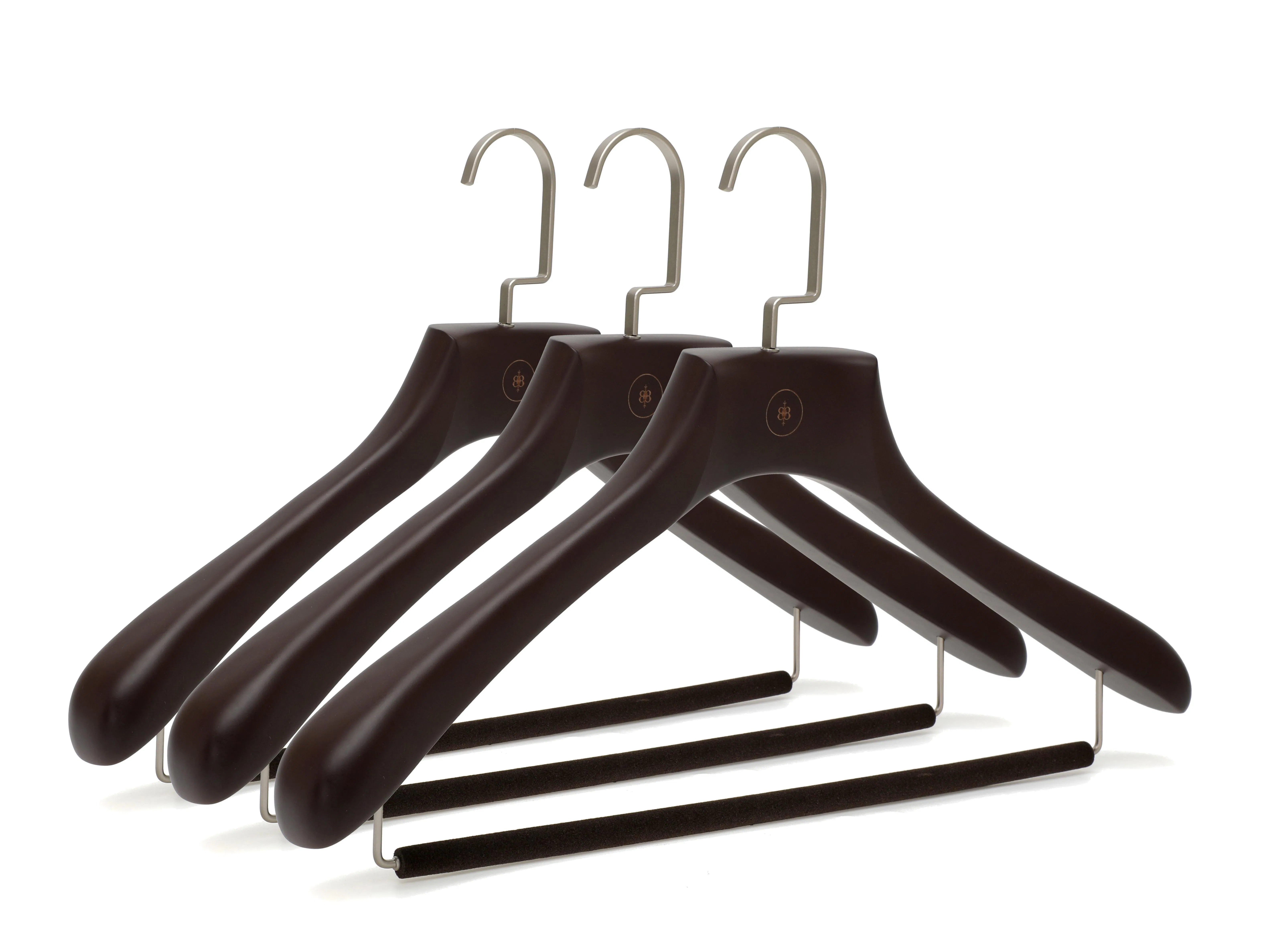 Luxury Wooden Garment Hanger Lotus Wood Customizable Surface Coat Rack 2024