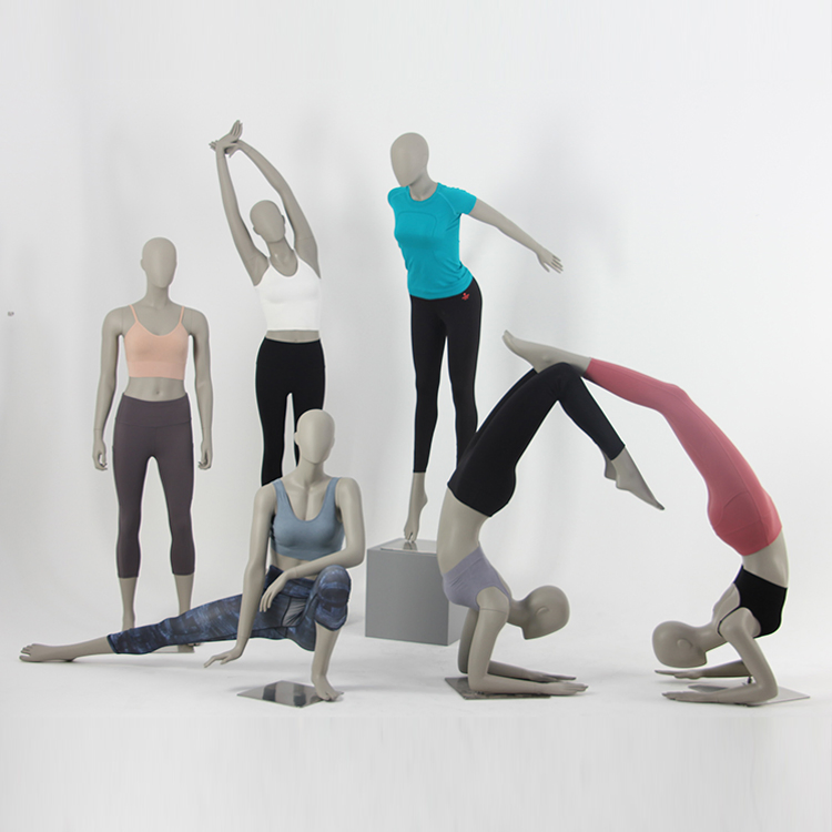 New Fashion Fiberglass Full Body Female Mannequin Headstand Yoga Display Mannequin