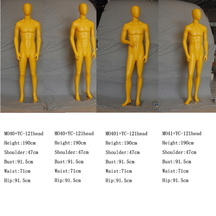 Custom High Quality Durable FRP Headless Male Display Mannequin