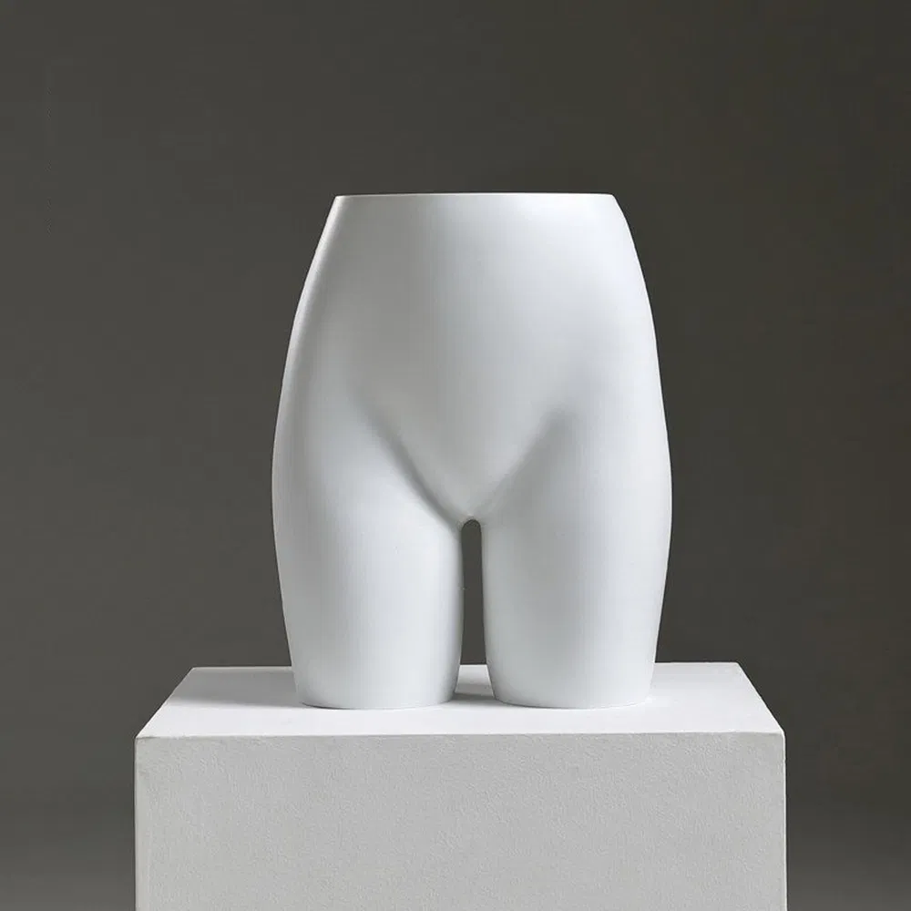 Best Quality Chest HIPS Mannequin in Glossy/Matte Skin/White with Plastic/Metal Base Made of PP/PE/ABS/Fiberglass for Male/Female Underwear/Underpants Display