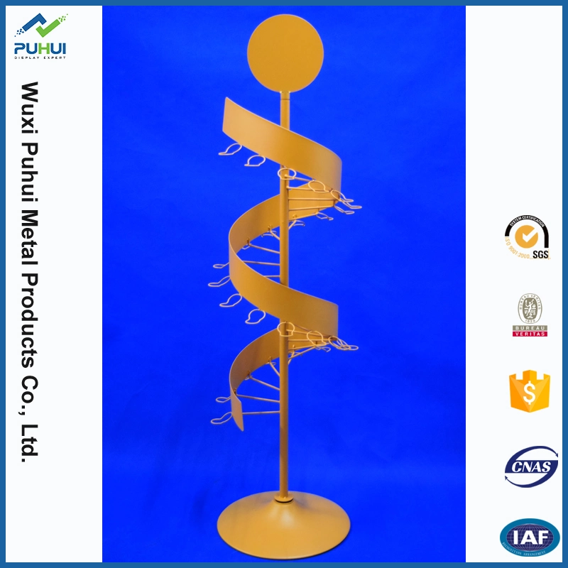 POS Store Retail Display Wire Frame Holder Tin Box Case Candy Sweet Hanger Rack (PHY1033F)