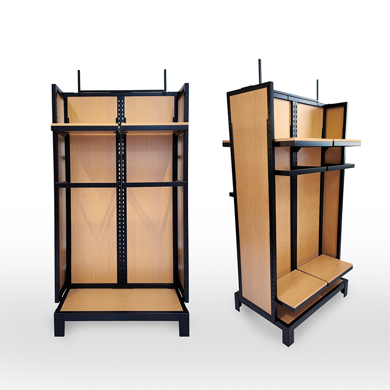 Custom Double Side Metal Clothes Display Shelf Racks for Clothing Shop