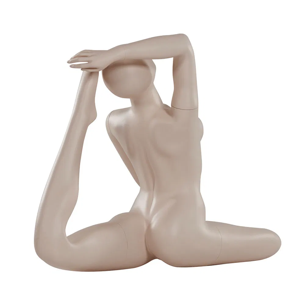 Full Body Fiberglass Sports Female Yoga Pose Mannequin for Yoga Clothing Display Sale