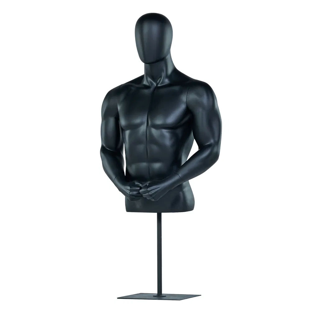 Fiberglass Big Muscle Sports Mannequin Half Body Male Mannequins