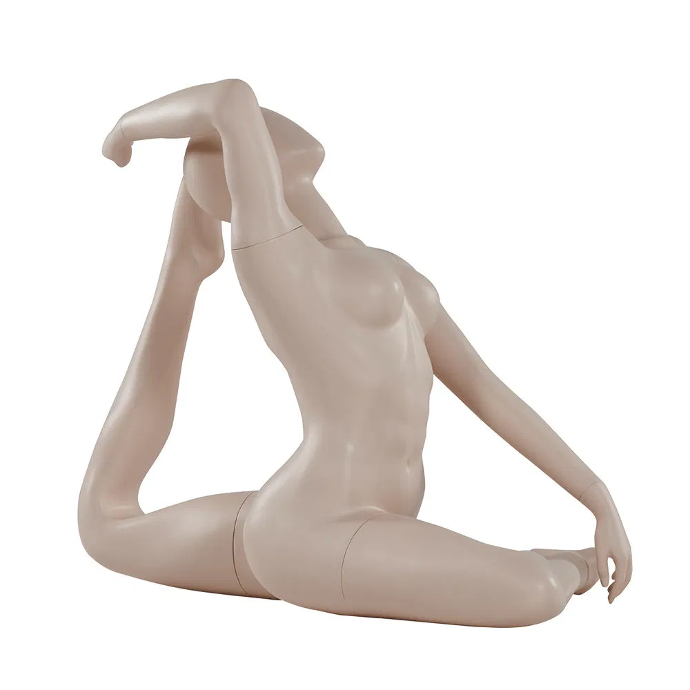 Full Body Fiberglass Sports Female Yoga Pose Mannequin for Yoga Clothing Display Sale