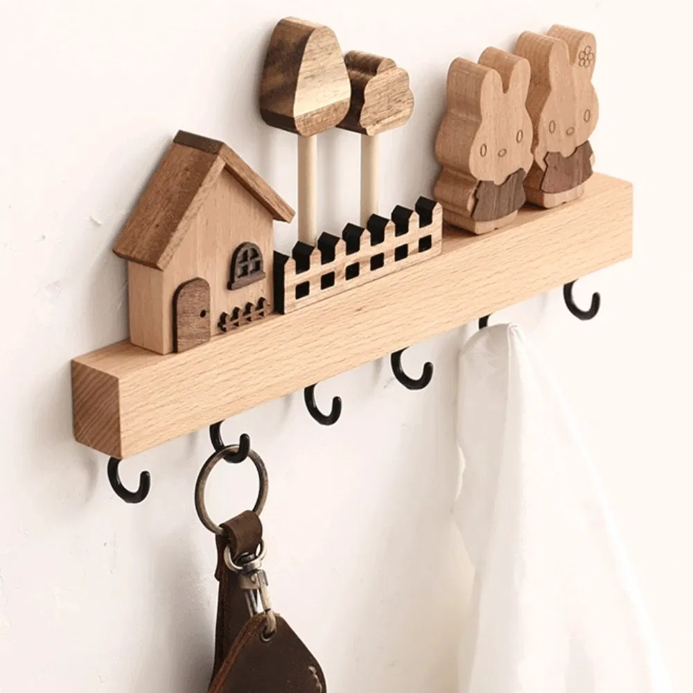 Wall Mounted Key Holder Wall Hanger Hook Rack Ez27687