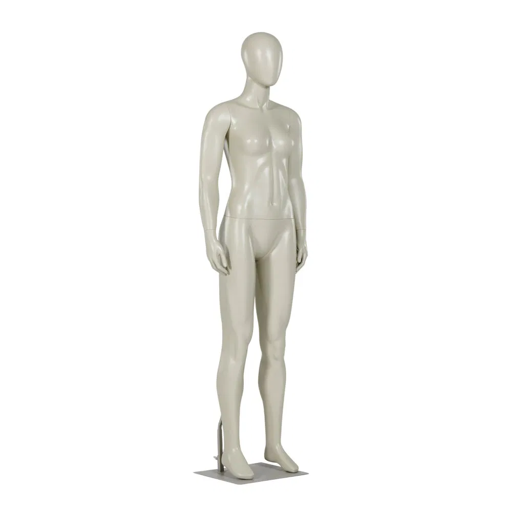 Faceless Fiberglass Full Body Black Color Woman Display Sports Mannequins Female