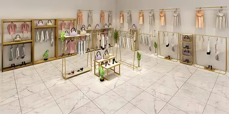 Clothing Display Rack Metal Boutique