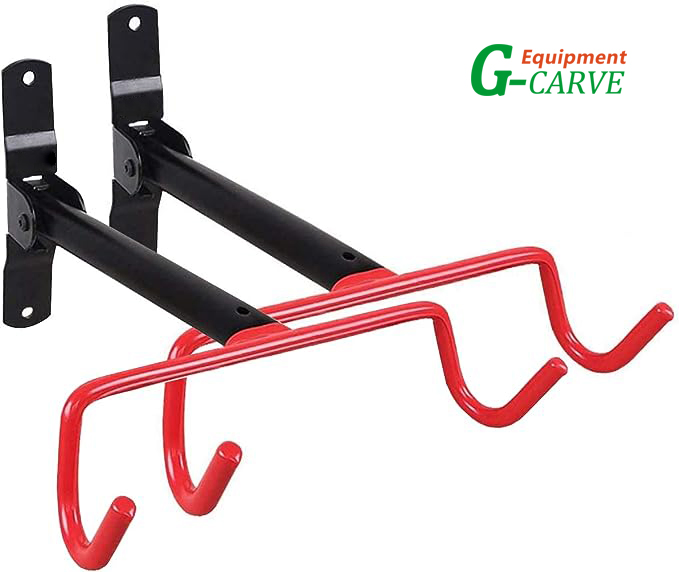 1X/2X Bike Bicycle Storage Hanger Hook Stands Steel Rack Wall Mounted Mount