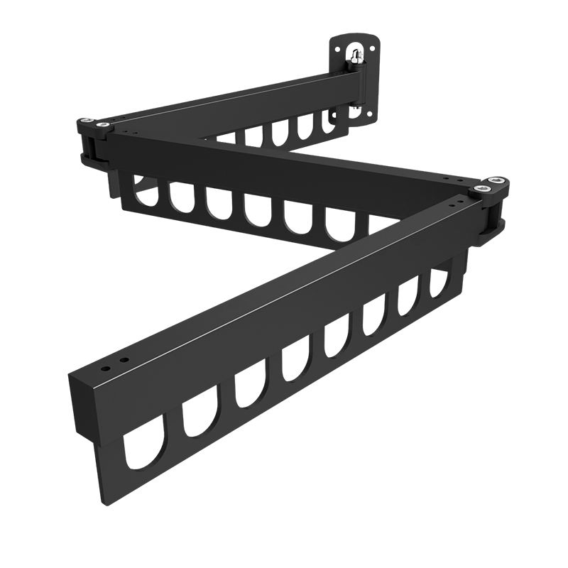 Laundry Clothesline Retractable Cloth Hook Folding Wall Mounted Clothes Hanger Rack Space-Saver Foldable Cloth Drying Rack